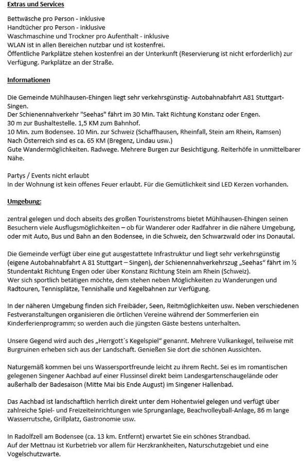 Ferienwohnung Kraehennest In Den Hegaubergen - Naehe Bodensee Muhlhausen-Ehingen Eksteriør bilde